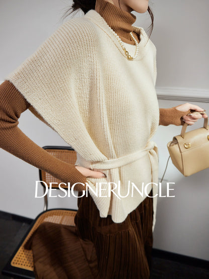 DGU| Off-white vest loose niche design fashionable loose top - Kyla.