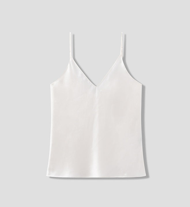 COMME MOI Lu Yan designer's new women's V-neck acetate satin camisole - MARTINS .