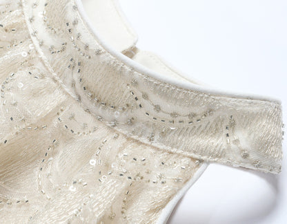 WANGXO Sequin Halterneck Top & A-Line Gauze Skirt - ZELDA.
