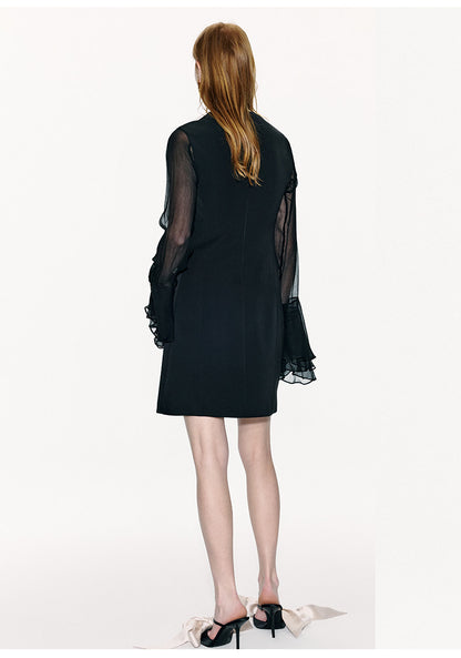 ATELIER MISS LU Spring/Summer Tulle Waist Vest Dress - BEIGE