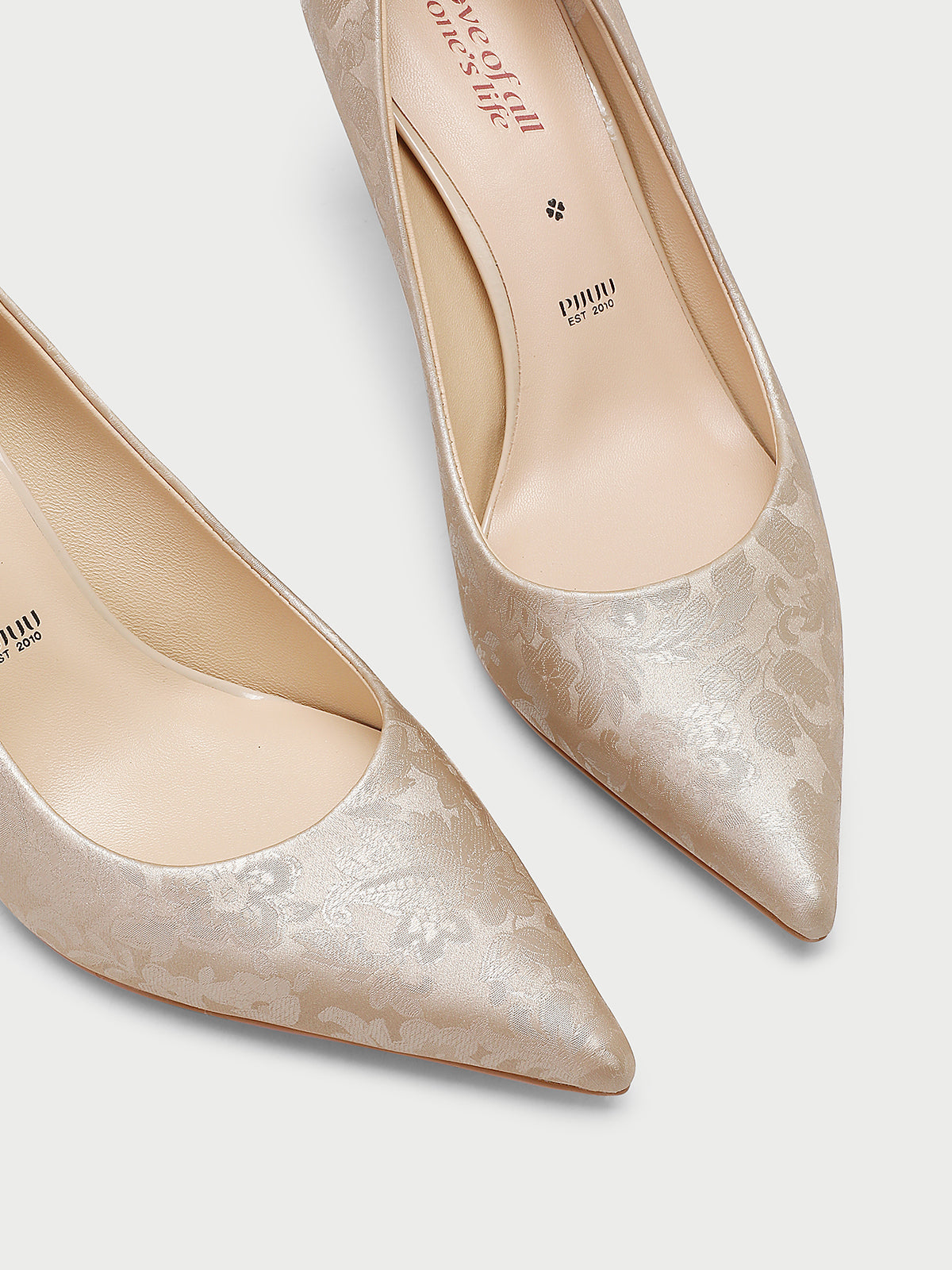 Pjjuu Champagne golden beige Wedding Stiletto Heels pump - WORSHIP