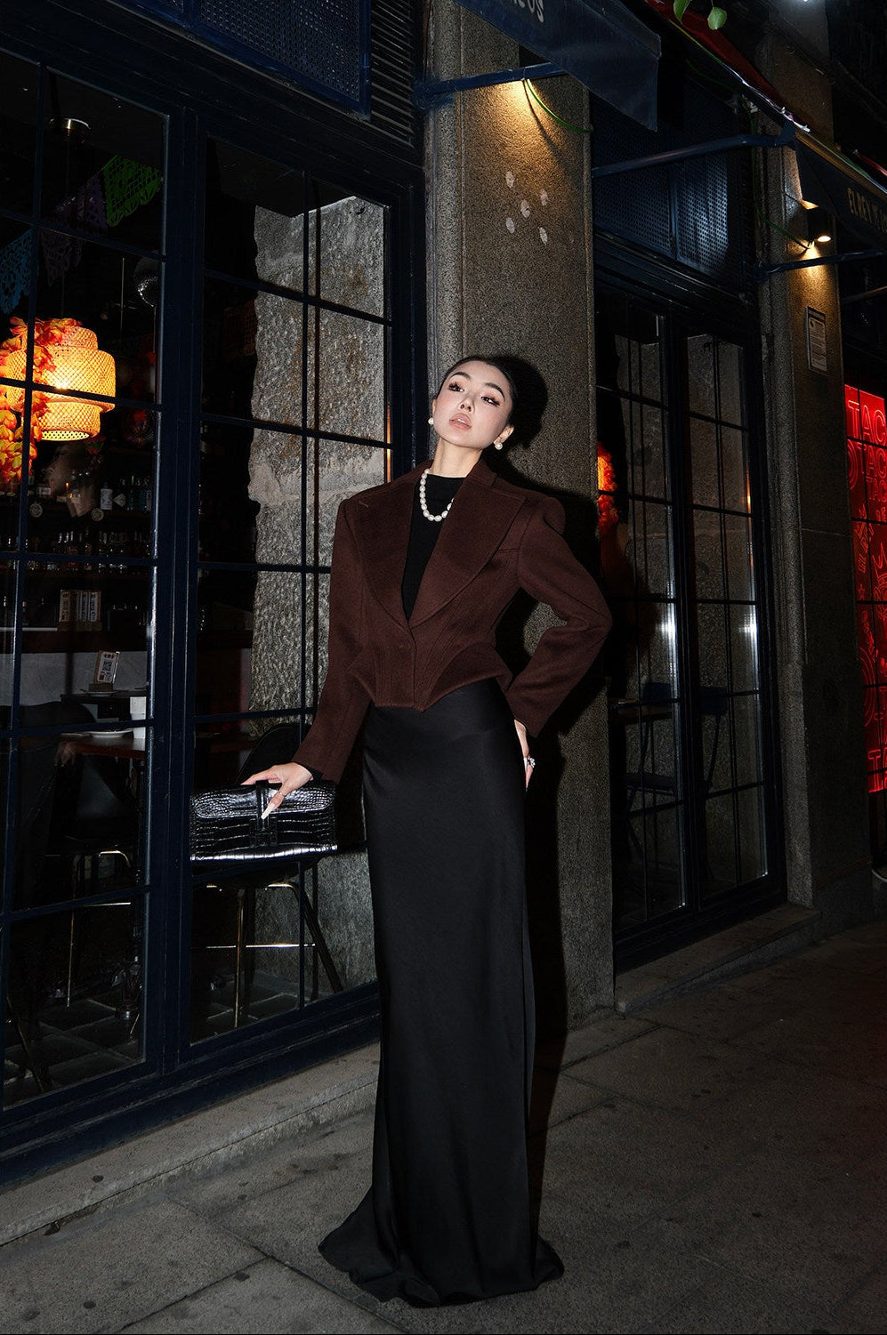 MEI SANGUAN Cropped Cashmere Wool Jacket - BETTY