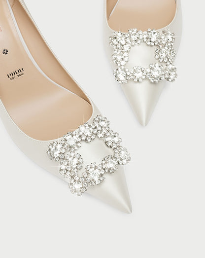 pjjuu  celebrity pointed toe bridal wedding shoes - WARS