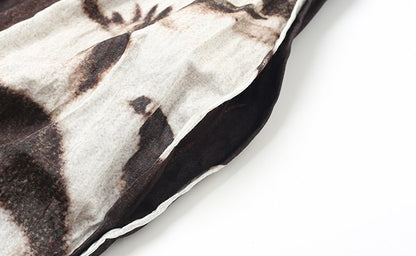 ZHUCHONGYUN flower manuscript sleeveless oriental cocoon dress-STORK.