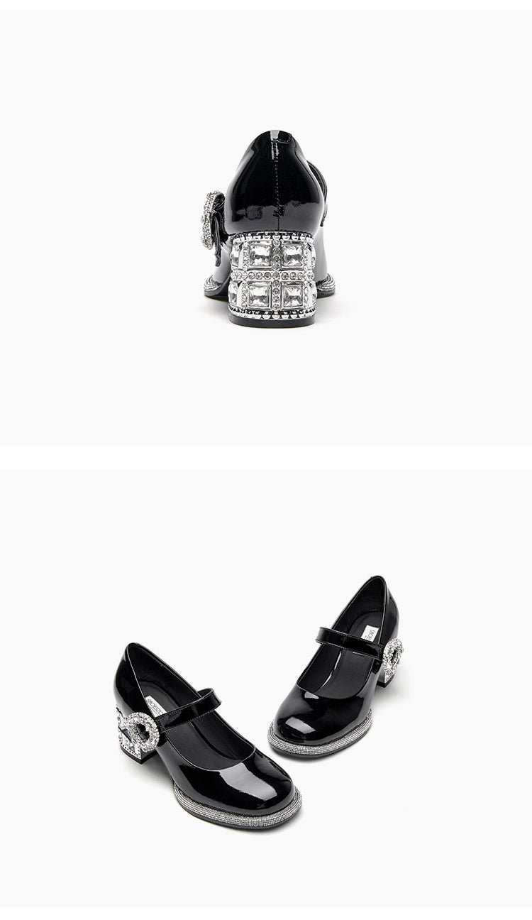 SHOESZOOO French Maryjane Leather Block Heels - PROUD.