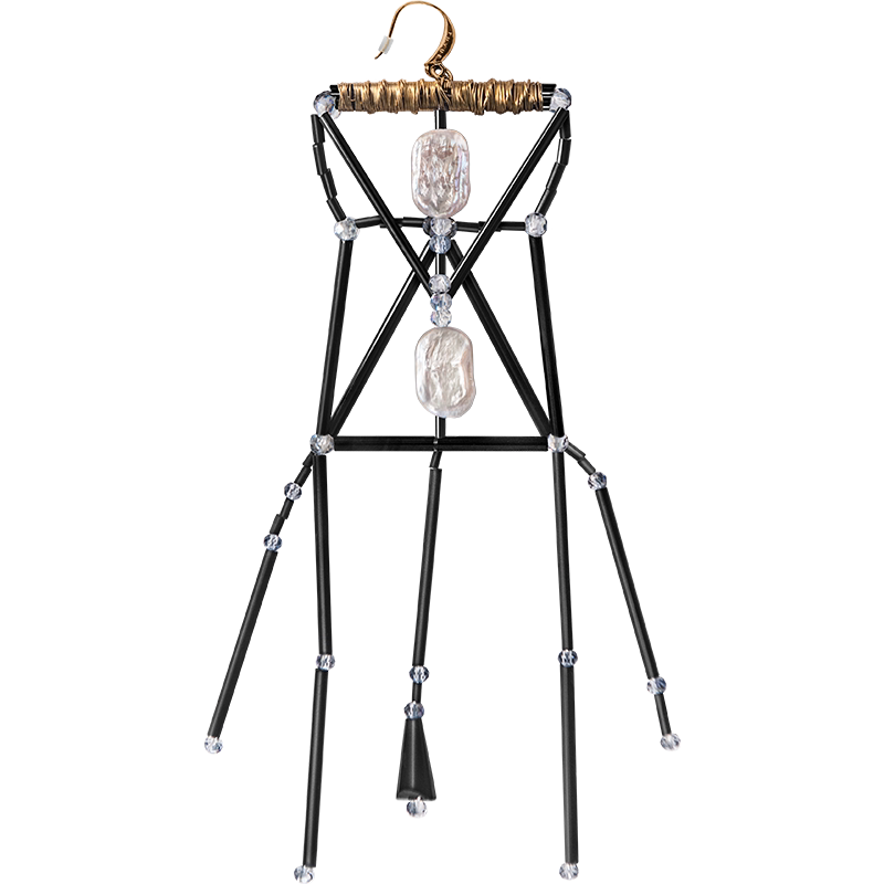 TUYUE sense swaying beaded handmade earrings - LEGEND.