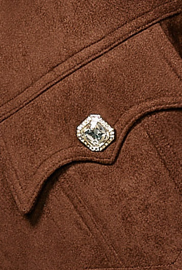 CHICHY American vintage suede pleated  Maillard complete set-EREN