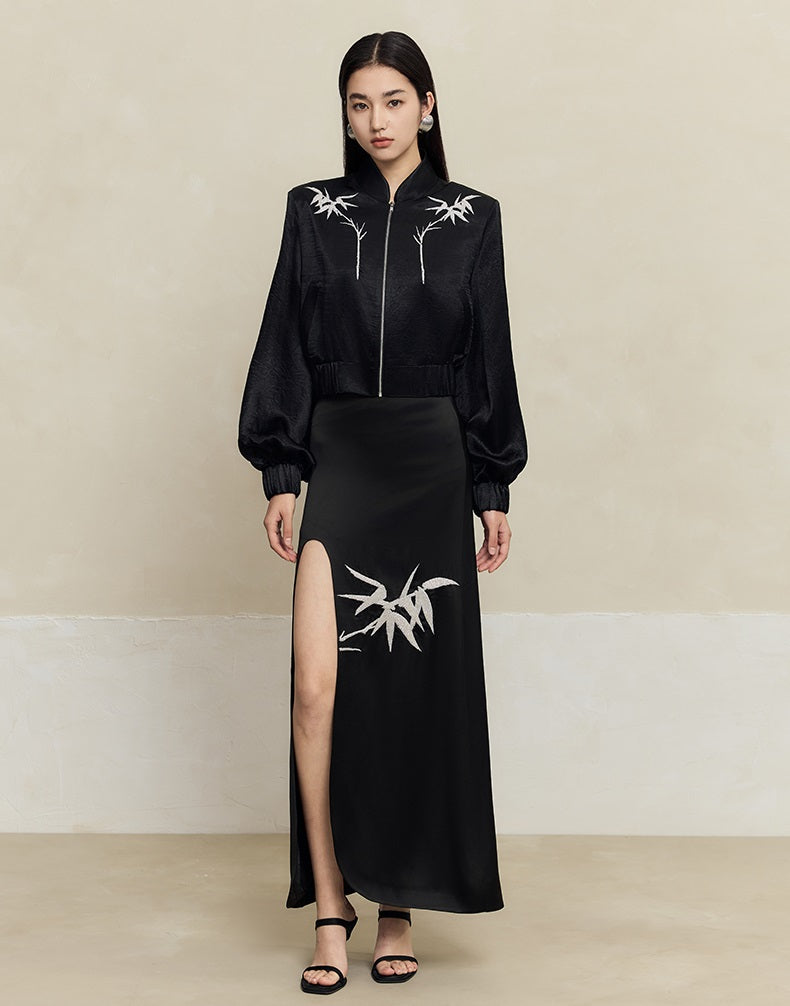 HECO 100% Acetate Long Sleeve Jacket Women - kyle.