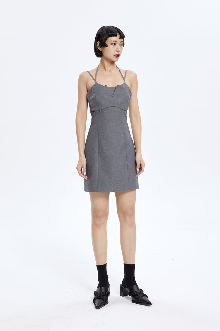 TINY IN fake two-piece sleeveless short dress-ACHA
