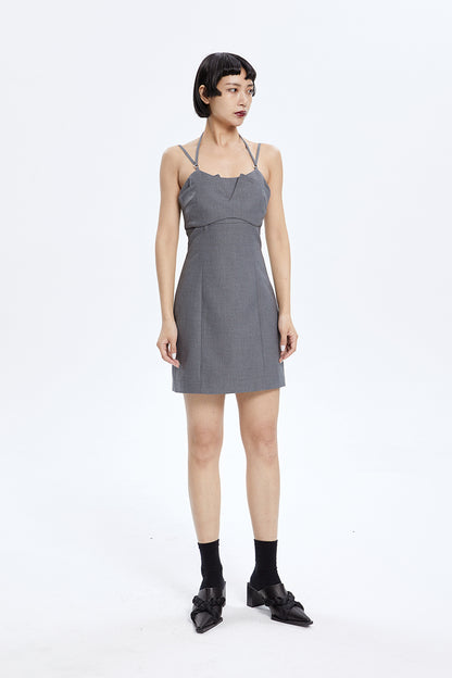 TINY IN fake two-piece sleeveless short dress-ACHA