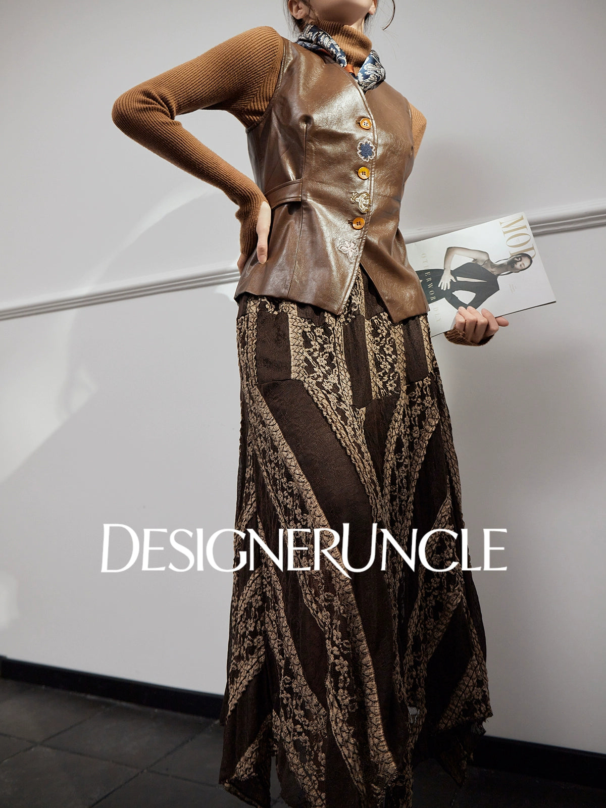 DGU "Moser" retro leather horse clip sense of commuting and versatile wear - BRAK.