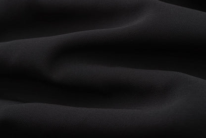 ATELIER MISS LU Fall/Winter Glossy Bud Spliced Long-Sleeved Dress - NECRO