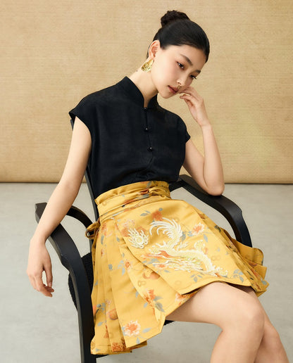 HECO Chinese Style Improved Small Stand Collar Shirt - HEAT .