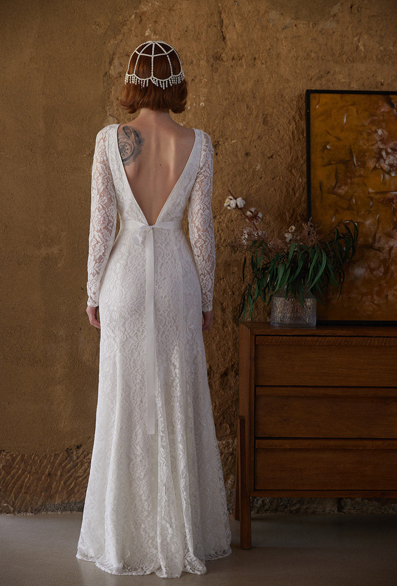 GOUDIN bridal white light wedding dress-IRMA.