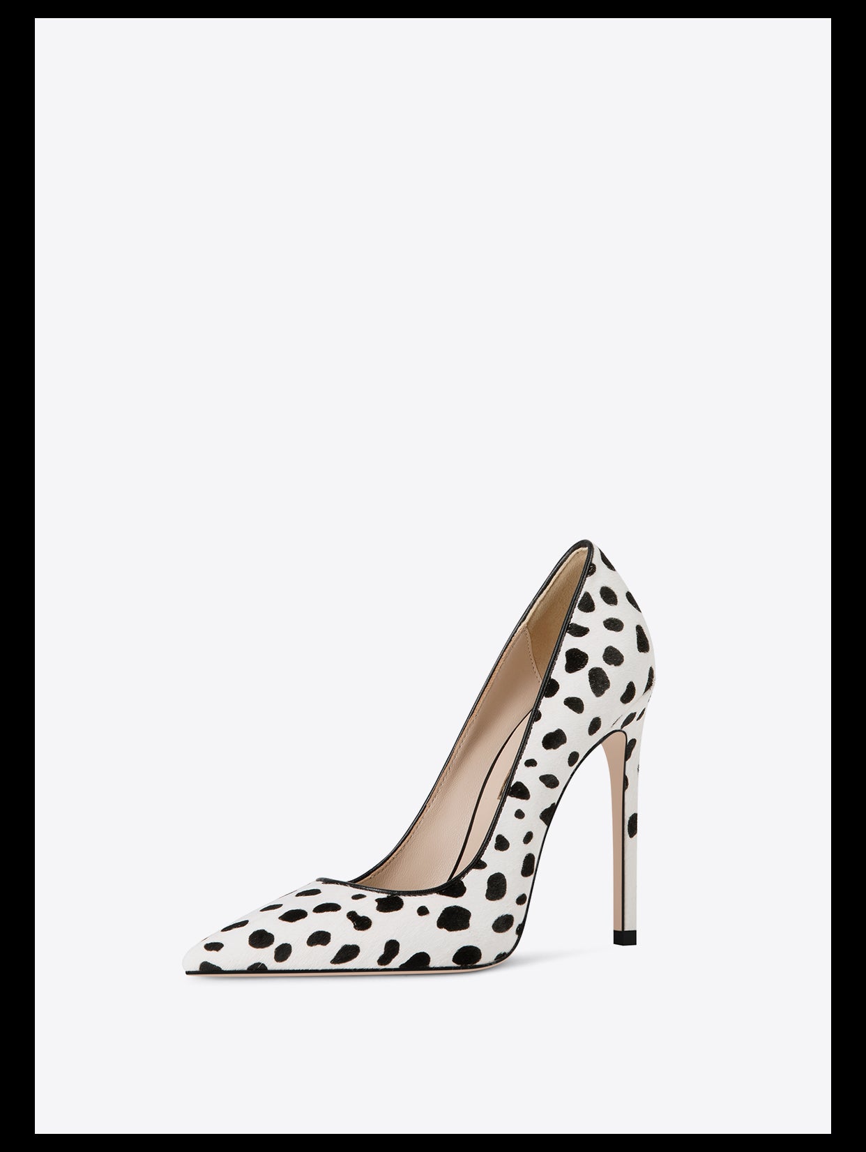 Fabfei pointed toe white leopard print stiletto pumps - Onna