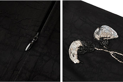 HECO Chinese style calla lily bead embroidered camisole  top - BENE.