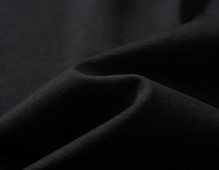 COMME MOI  commuter slim fit cut-out black T-shirt - EDAN.