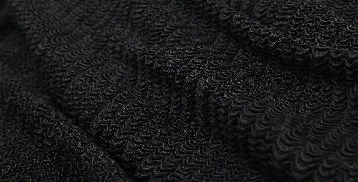 HECO stretch pleated off-the-shoulder long sleeve T-shirt - GRAD.