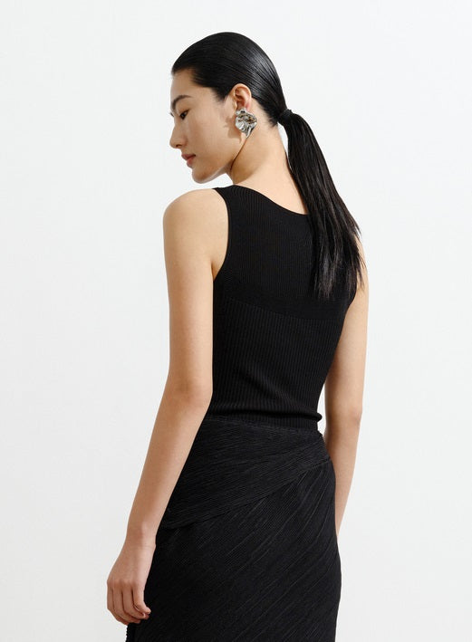 COMME MOI women's hollow slim knitted vest - ZOEY.