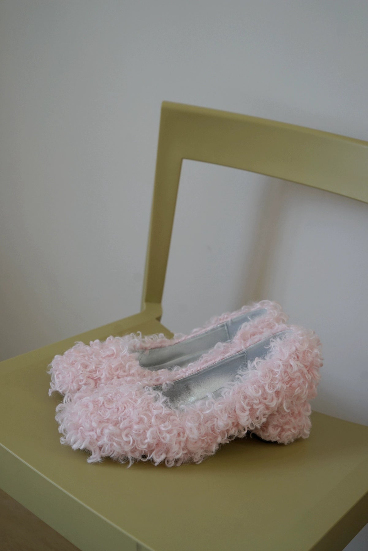 B-FEl lambswool shoes rolled mid heel-BUBA.