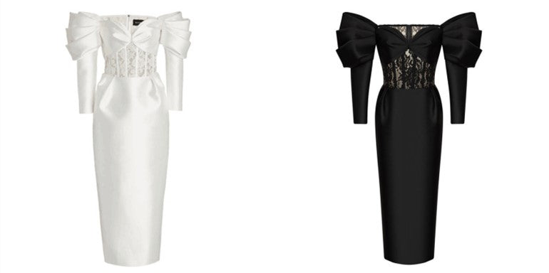 DOLLY Luxury  French Style Off Shoulder Long Sleeve Corset Banquet Dress-JOLIE