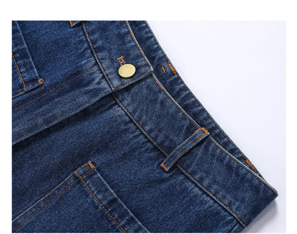 WANGXO | Airy Linen Cotton Blend Retro Denim Vest & Wide-Leg Pants Set  ZARA