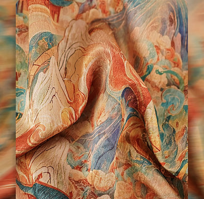 HECO Chinese Retro Mural Golden Dragon Embroidered Vest Top - ERIKA.