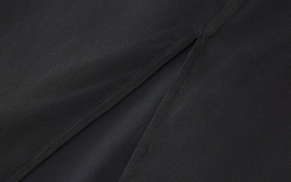 ZHUCHONGYUN organza curved lined silk straight skirt-FAB.