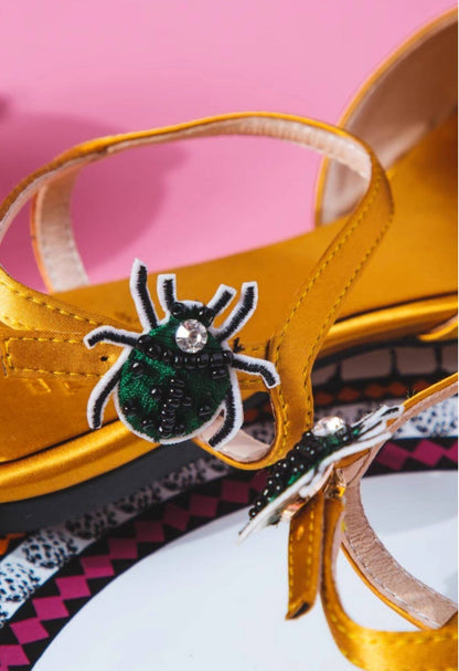 B-FEI pineapple summer pointed-toe flat sandals-RUTH.