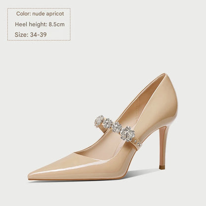 PJJUU summer thin high-end commuter pointed toe shoes - SQAN.