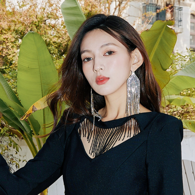 DOLLY High End Blue Diamond Earring-JUA