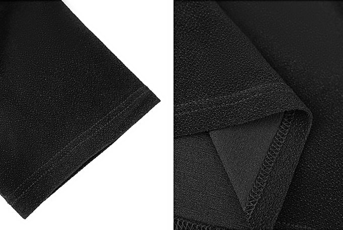 HECO Disc Button Acetate Knit Drop Neck T-Shirt - ROMAN.