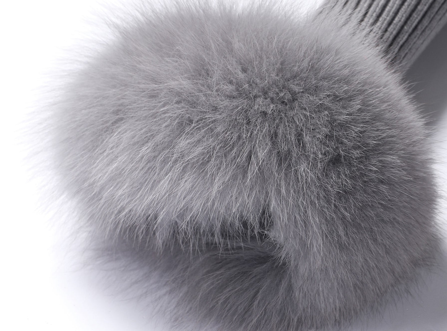 WANGXO | Luxury Wool Detachable Fox Fur Collar Waist Umbrella Hem Knitted Coat- VERA.