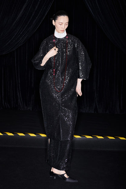 M essential Mackay designer silhouette three-quarter sleeve cardigan - AUGUST.