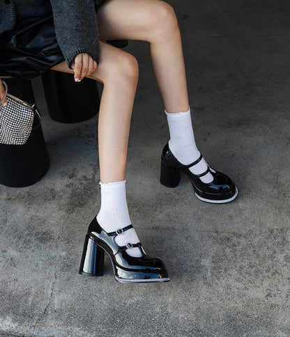 SHOESZOOO Platform Maryjane High Block Heels - SWADE.