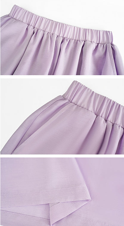 HECO Acetate High Waist Wide-leg Pants - TREY.