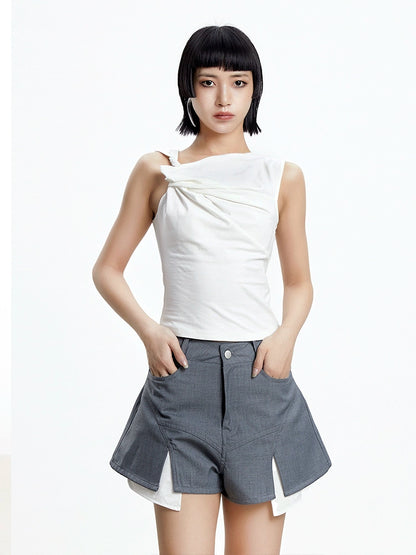 TINY IN Kink Women's Summer Black White Camisole-KAI