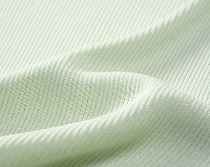 COMME MOI summer women's middle sleeve cut-out knit top - PHILIP.