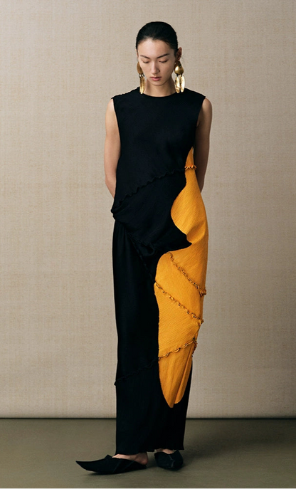 ZHUCHONGYUN irregular sleeveless Chinese dress-ZACK.