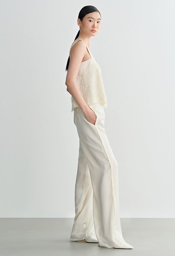 COMME MOI Lv Yan designer summer women's clothing short texture stitched satin suspenders - WREN ?