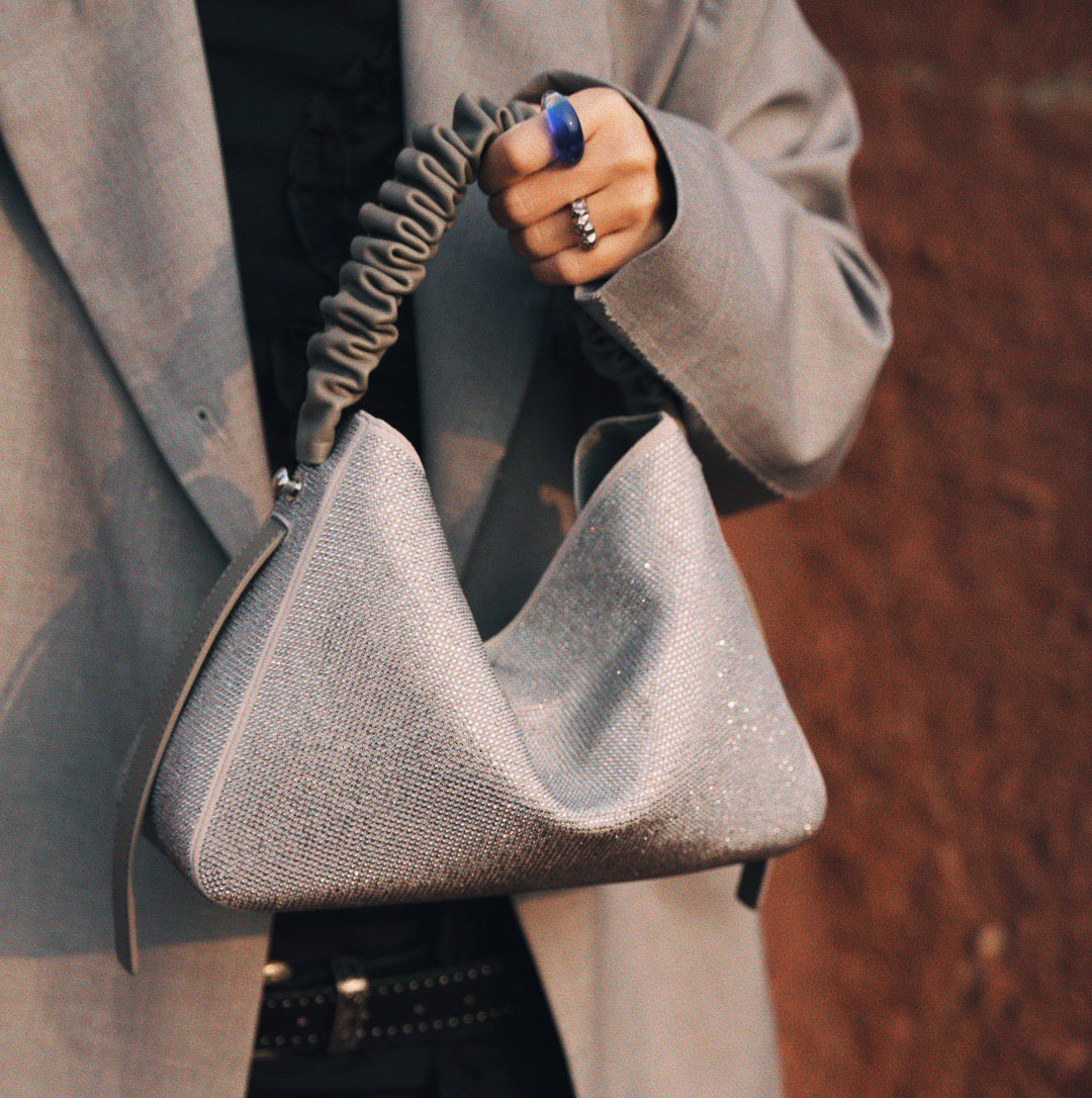 IUBALLET Chic Yamano Shoulder Grey Bag - LEAF.