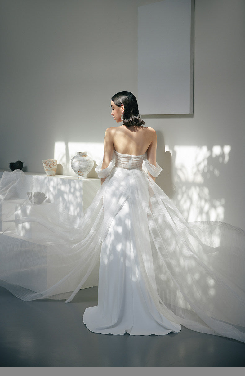 GOUDIN bridal high-end light luxury French evening dress -OZO.