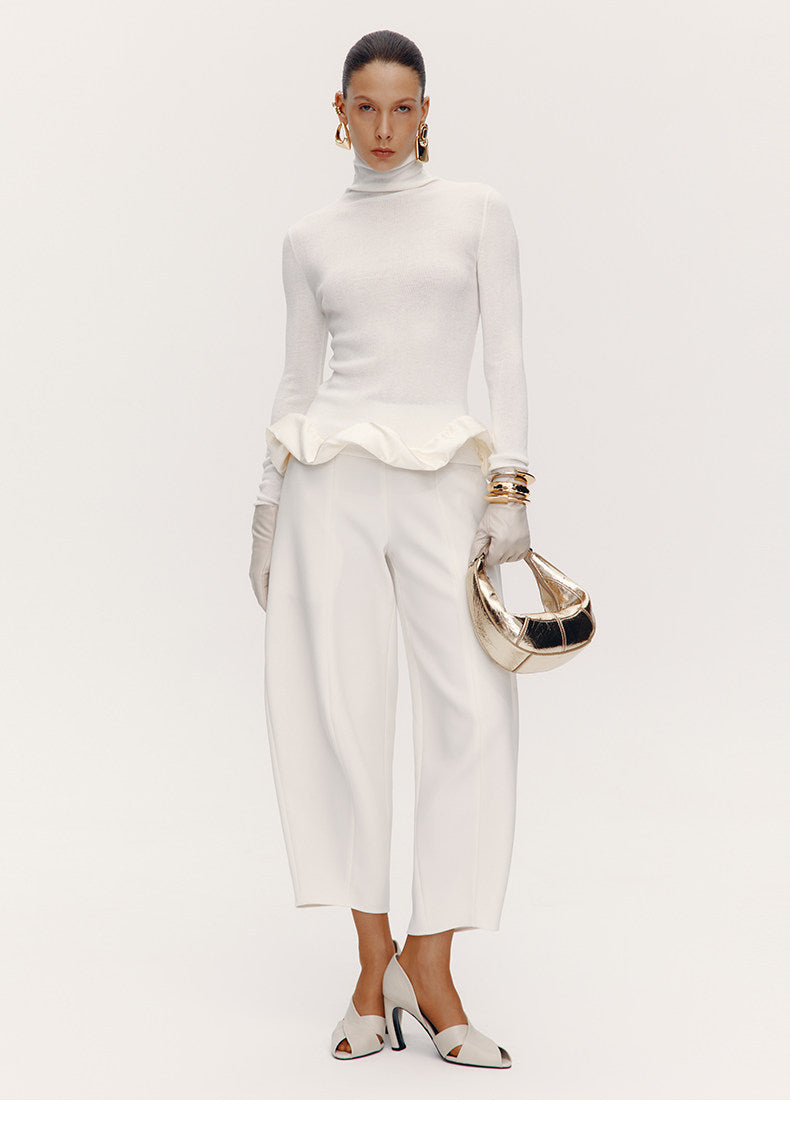 ATELIER MISS LU [After the Drama] New Artistic Scimitar Silhouette Pants - GRAT.