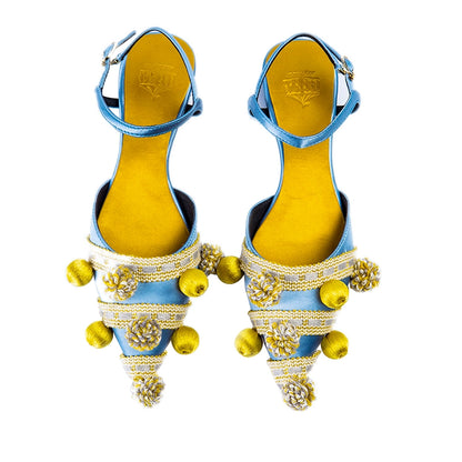 B -FEI sandals women's woven silk flats for vacation-VEER.