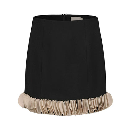 ATELIER MISS LU cascading round panel small A-line skirt - FIORELLA.