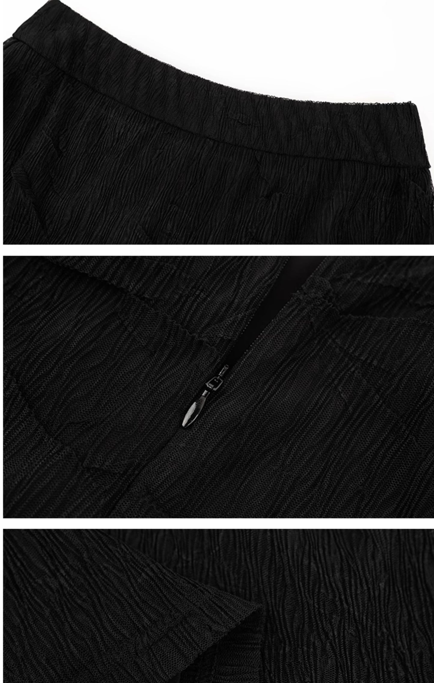 HECO Chinese style wrinkle elastic age-reducing temperament Skirt- ELLA.