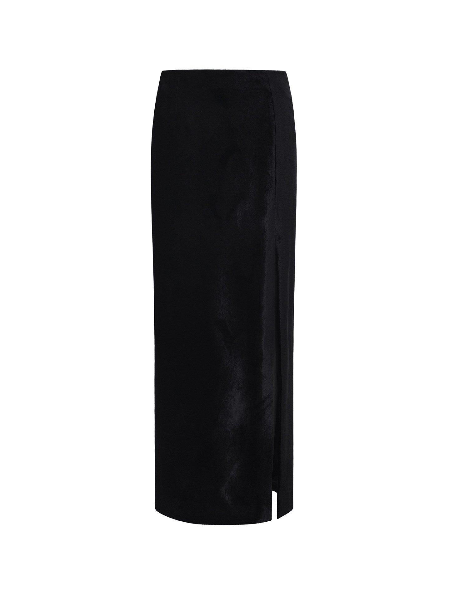 Black pencil skirt on a white background