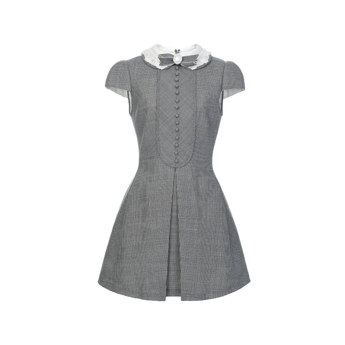 FAME bow houndstooth dress - ALEXANDER