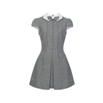 FAME bow houndstooth dress - ALEXANDER