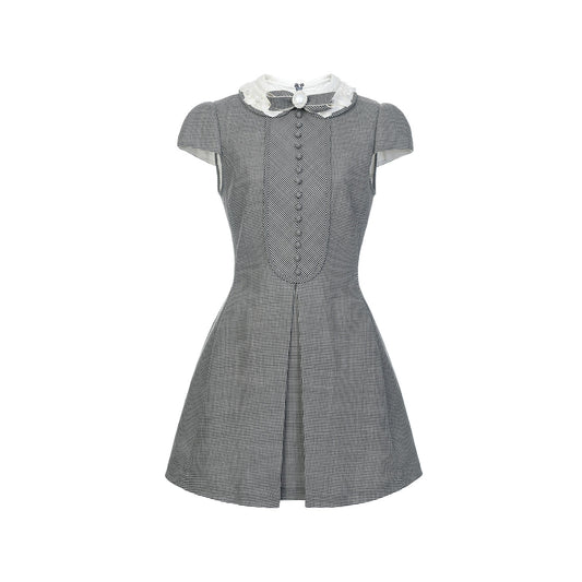FAME bow houndstooth dress - ALEXANDER